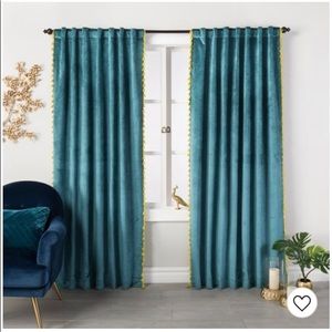 Opalhouse velvet curtain with tassels